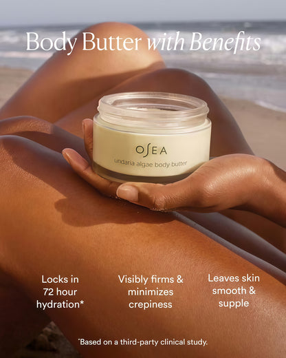 OSEA Undaria Algae™ Body Butter 6.7 oz - For Dry Skin - Ultra Hydrating Whipped Shea Butter + Ceramides - Vegan Skincare & Clean Bodycare - Thick Body Cream - For Extremely Dry Crepey Skin