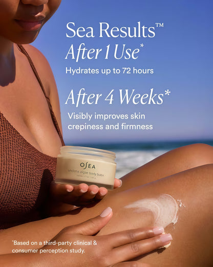OSEA Undaria Algae™ Body Butter 6.7 oz - For Dry Skin - Ultra Hydrating Whipped Shea Butter + Ceramides - Vegan Skincare & Clean Bodycare - Thick Body Cream - For Extremely Dry Crepey Skin